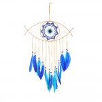 Dream Catcher Turkish Eye Turquoise 37cm - 1 Pc